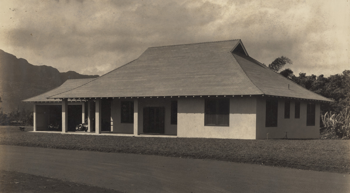 Grove Farm Puhi office exterior, 1937